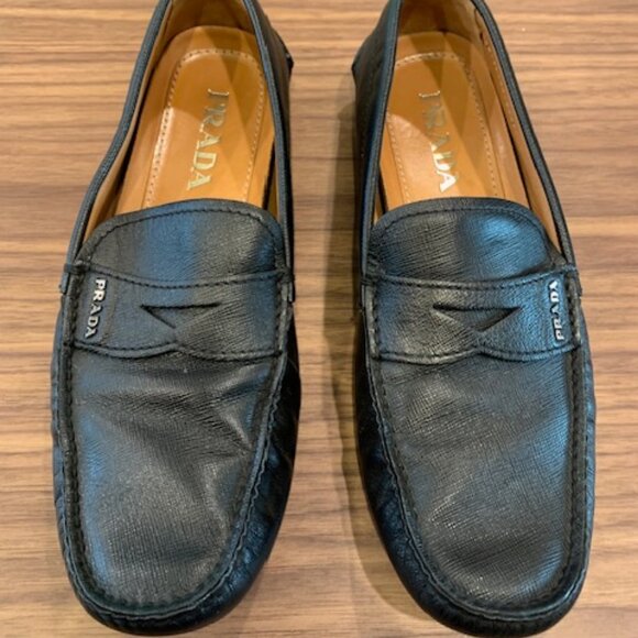 Prada Men’s Black Loafers - Picture 1 of 7